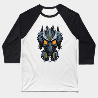 Mecha Skull S03 D10 Baseball T-Shirt